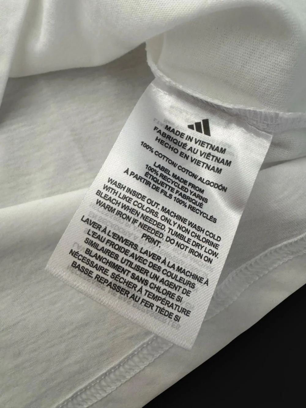 Adidas Kids White Graphic Basketball Forest Tee